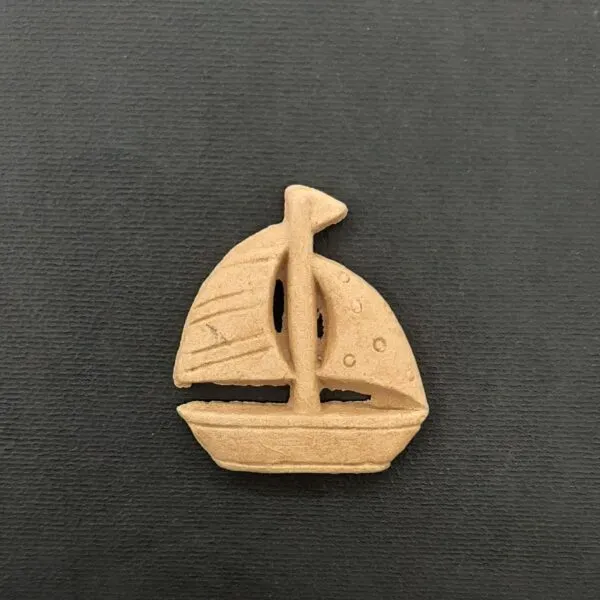 Deco Foam barca intaglio legno 4,5x4,3 cm da decorare