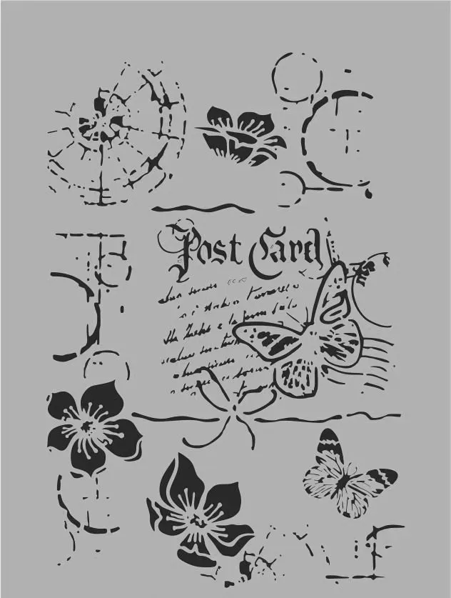 Deco Foam MIX028 stencil 21x30 cm decorativo
