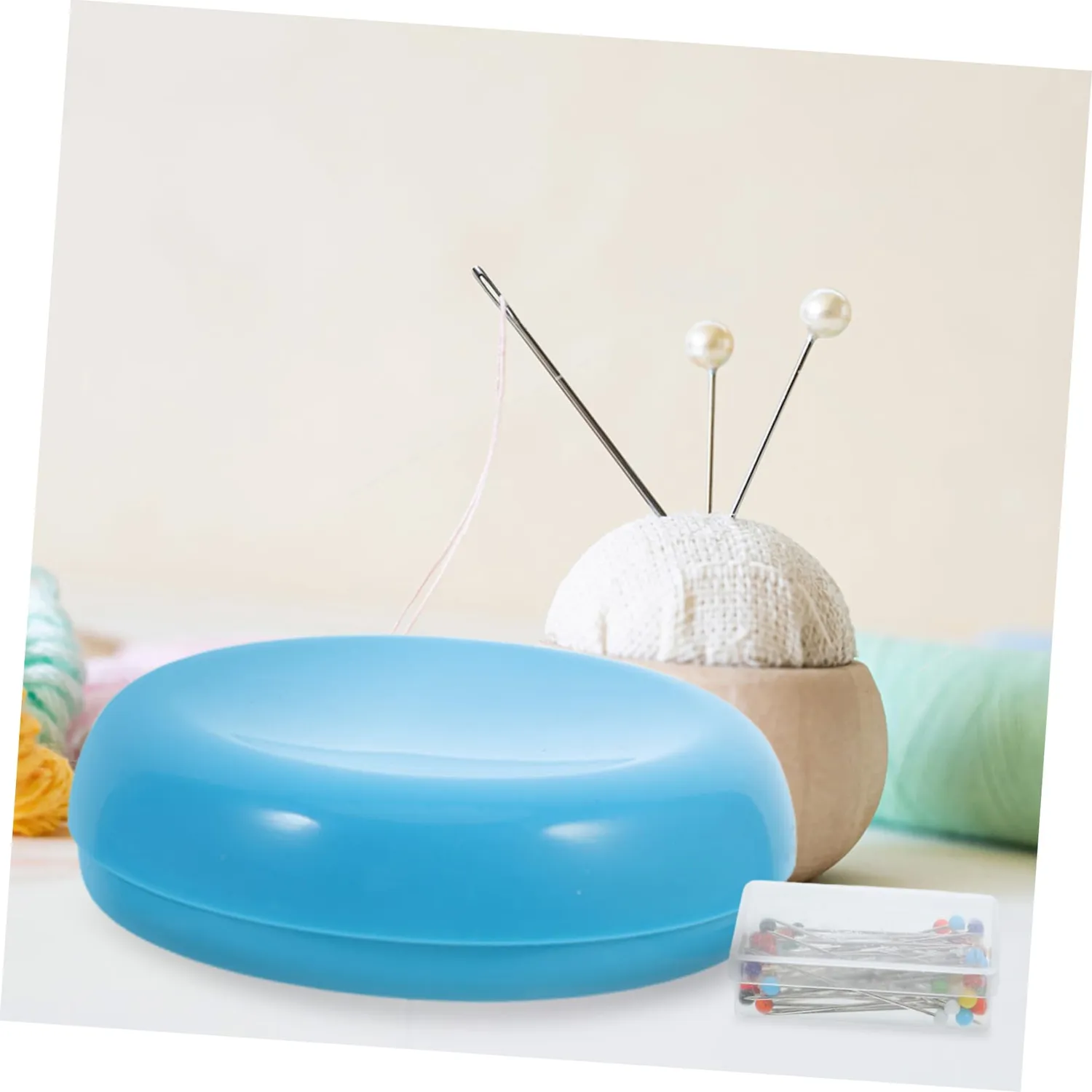 Angoily puntaspilli magnetico cucito azzurro