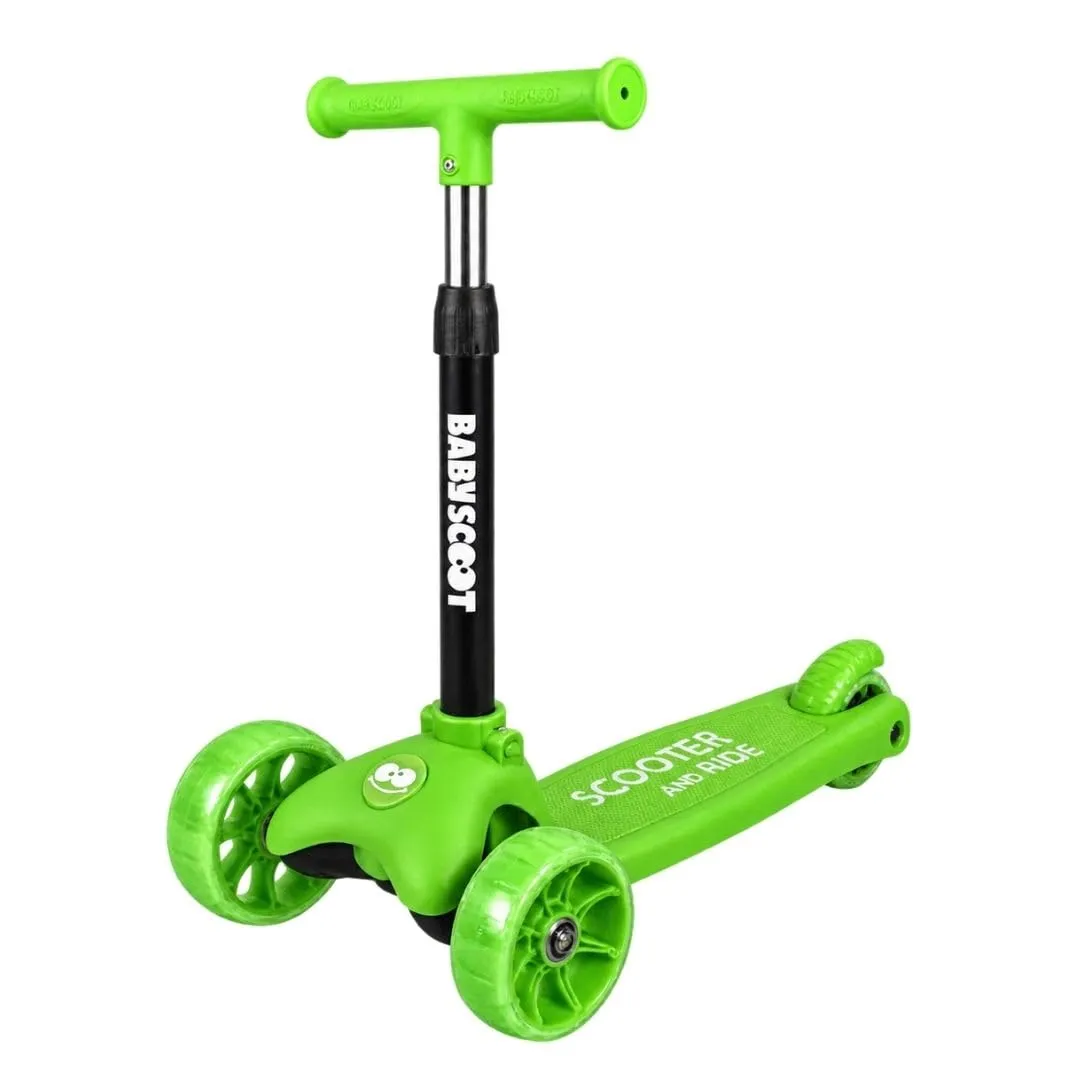 GIODICART BabyScoot monopattino 3 ruote LED multicolore acciaio