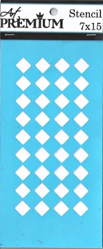 Deco Foam Art Premium 2900604 stencil 7x15cm rombo