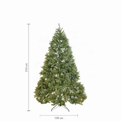 Giodicart Kensington albero Natale artificiale 210cm 1915 rami