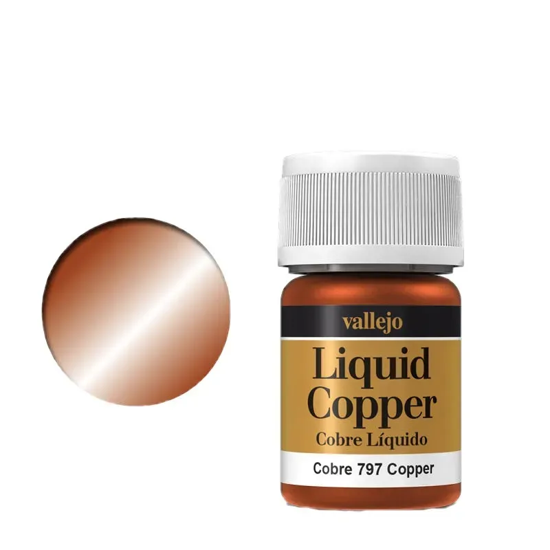 Vallejo Liquid Gold 797 colore metallizzato rame base alcol oro