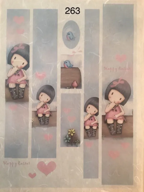 Deco Foam NCF-263 carta di riso A3 decoupage