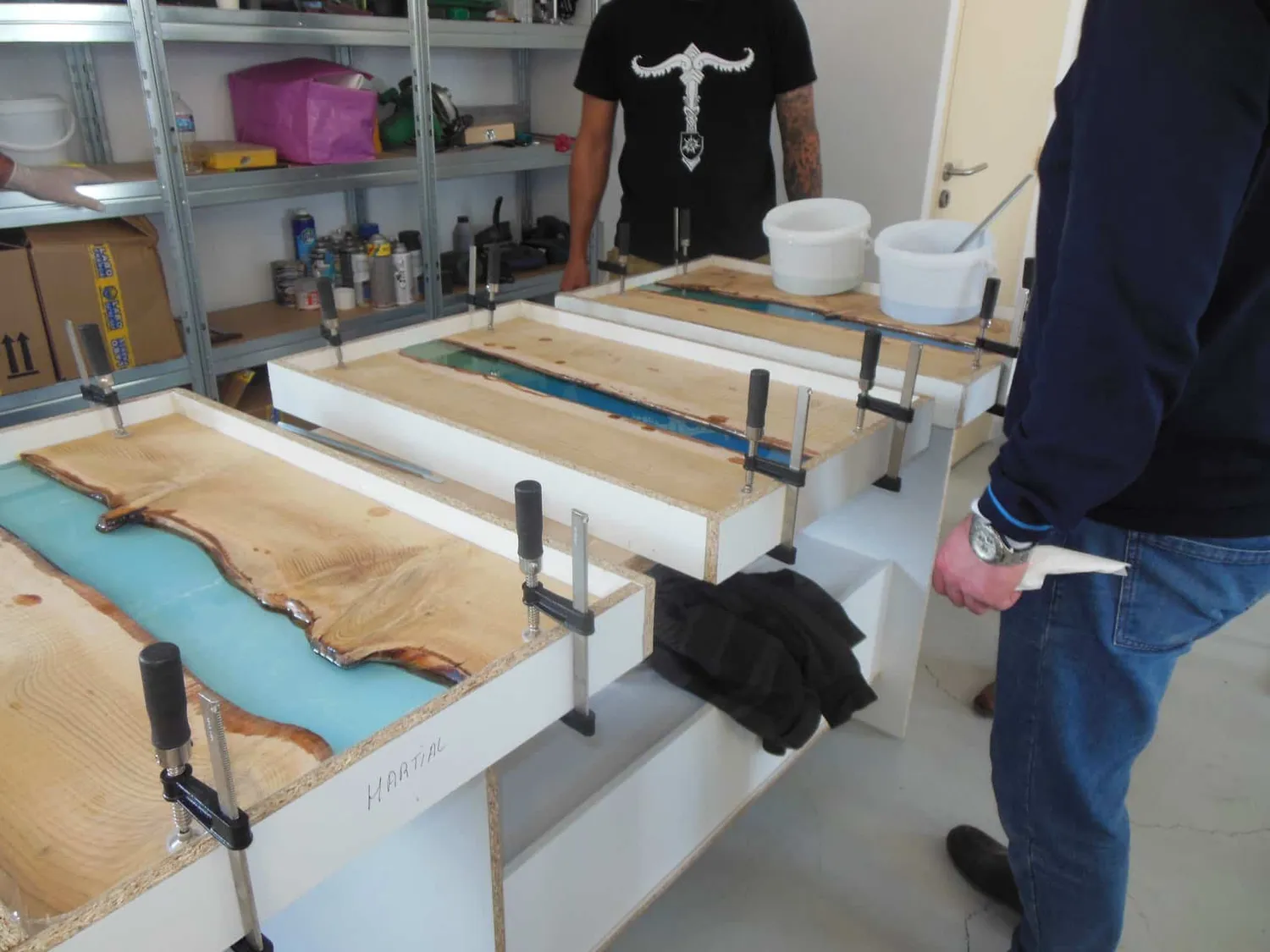 Naturesin Rivertable masterclass 8 ore tavolo resina legno