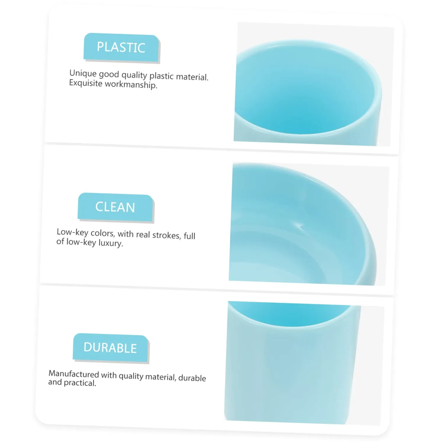 Angoily Portapenne Plastica 2 Pezzi Scrivania Retrò