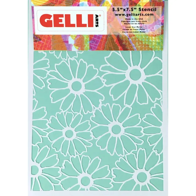 Gelli Arts Flower stencil floreale 14x19 cm giardino