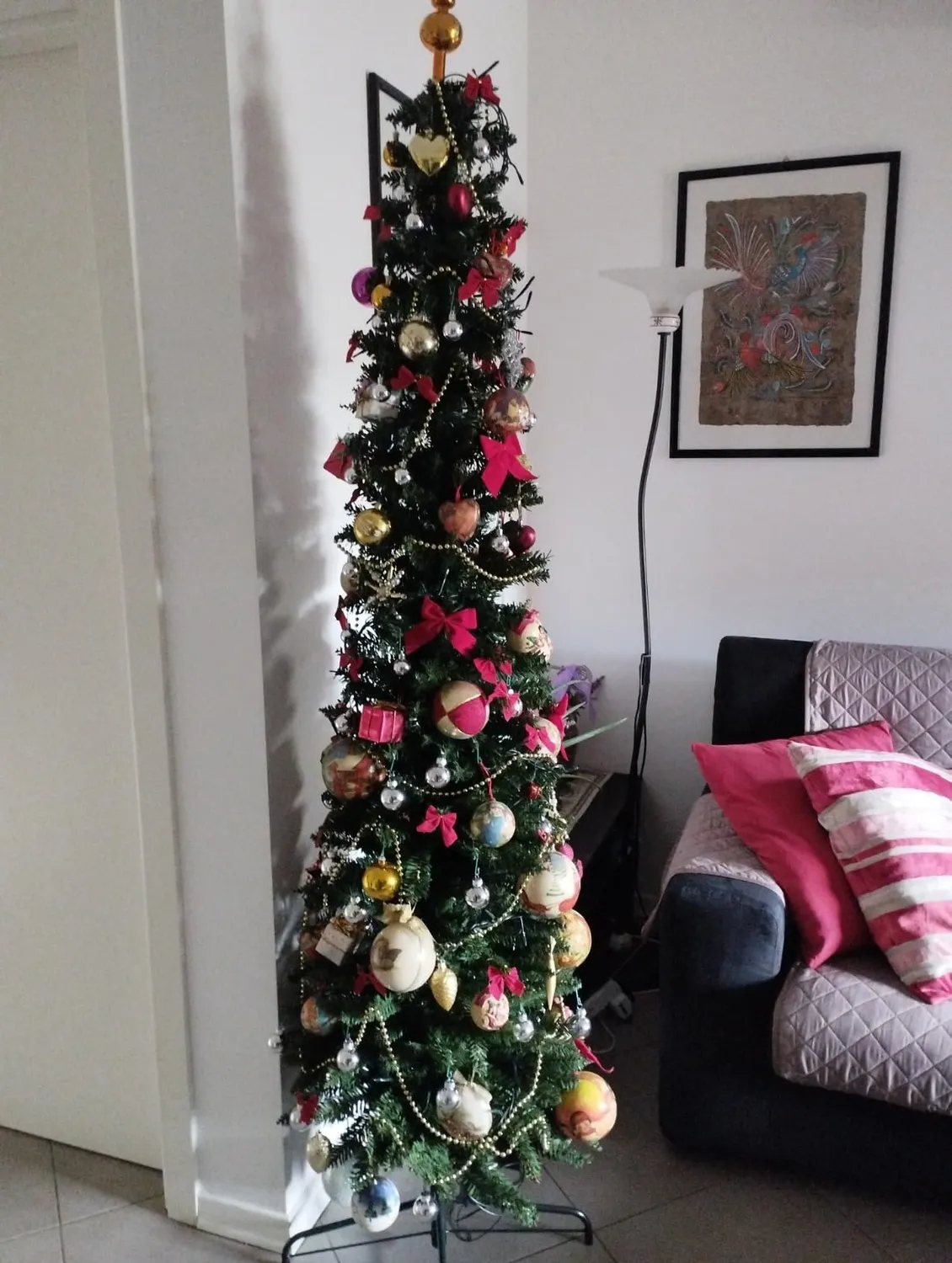 Giodicart Peak Tree 180 cm albero Natale slim artificiale 392 rami