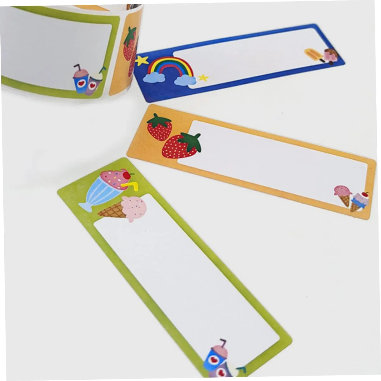 Angoily etichette adesive kawaii 1 rotolo scrivibili