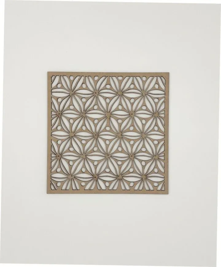 Deco Foam 41204 decorazione legno 22x22 cm sottile