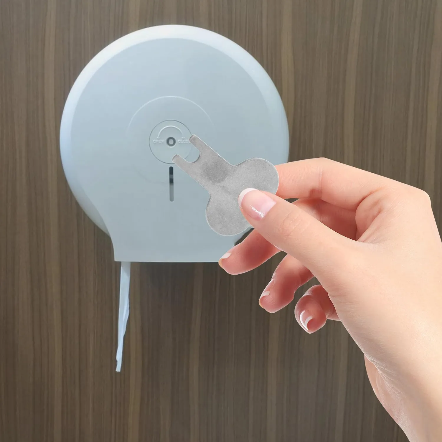 Angoily Chiave Dispenser Carta Metallo per Bagni Commerciali