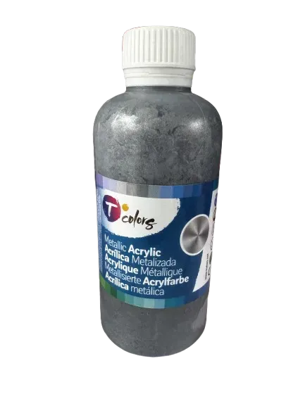 Tcolors Silver 44645 colore metallizzato argento 250ml
