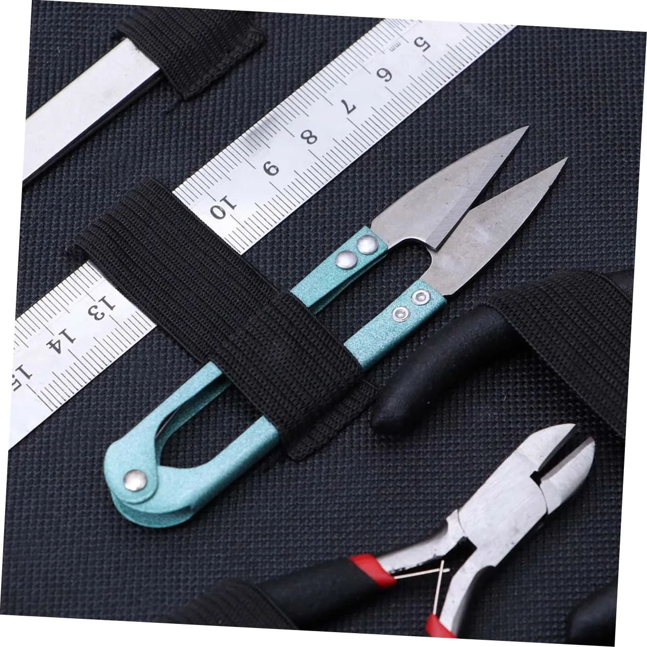 Angoily set mini pinze gioielli 9 pezzi in acciaio con astuccio