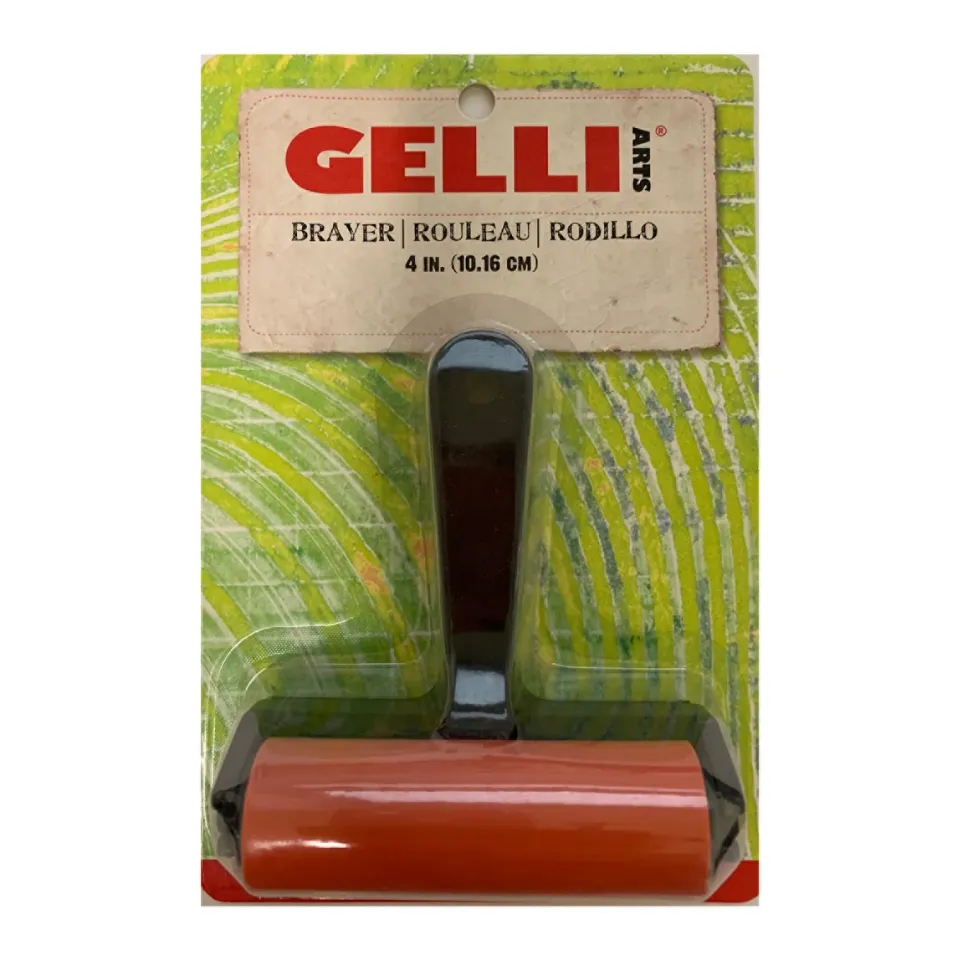 Gelli Arts Pop-In rullo gomma dura 10 cm + manico rimovibile