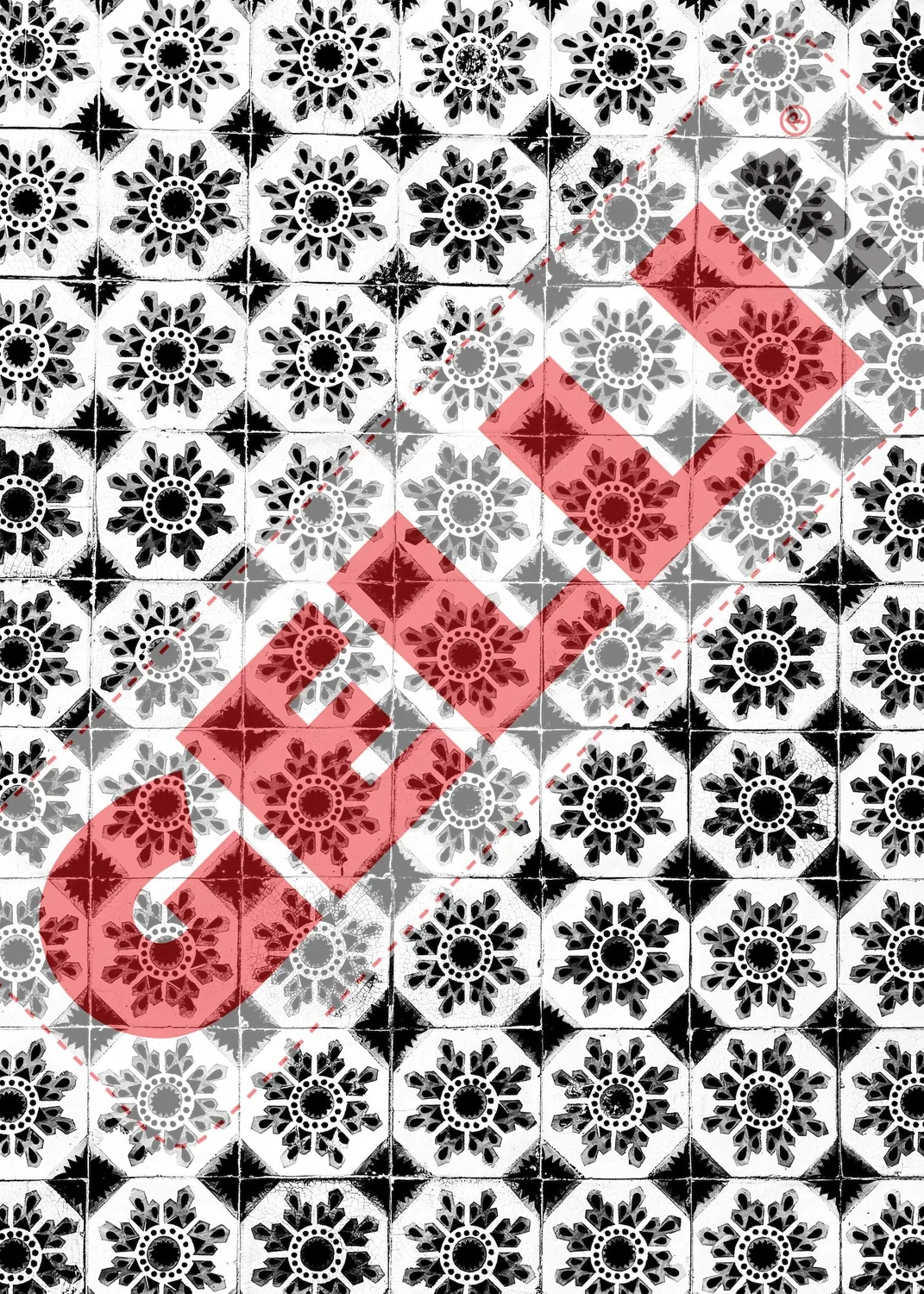 Gelli Arts Lisbon Tiles kit transfer 20 fogli maioliche