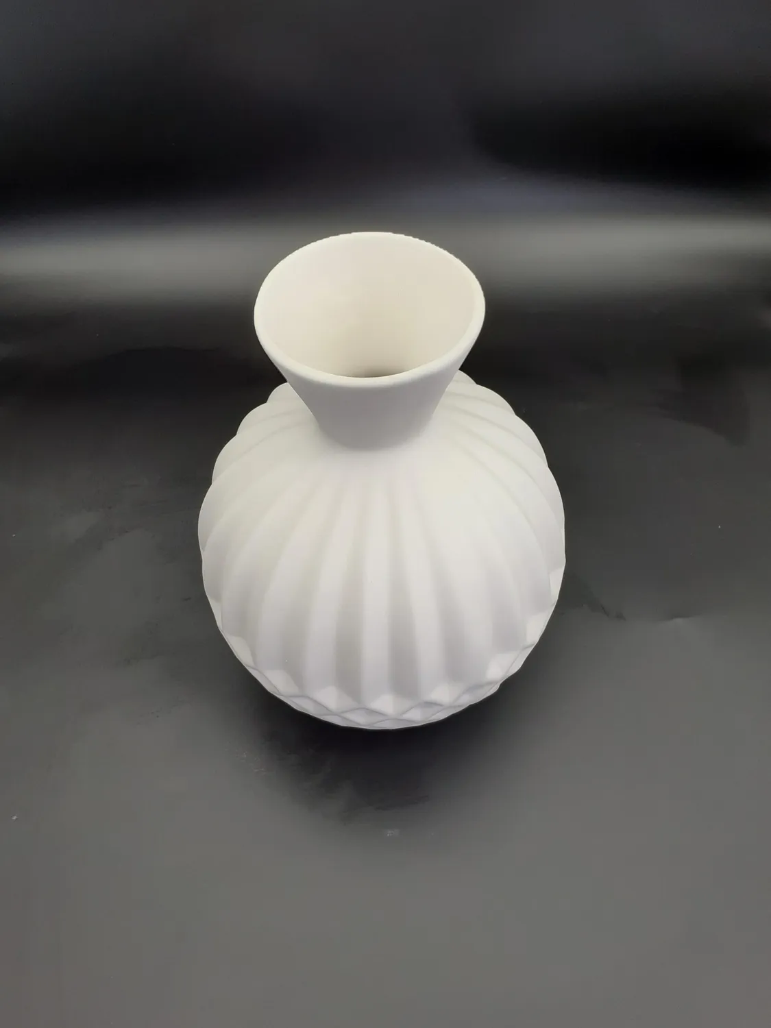 Vaso porcellana grande bianco 26x18 cm 76759 decorabile