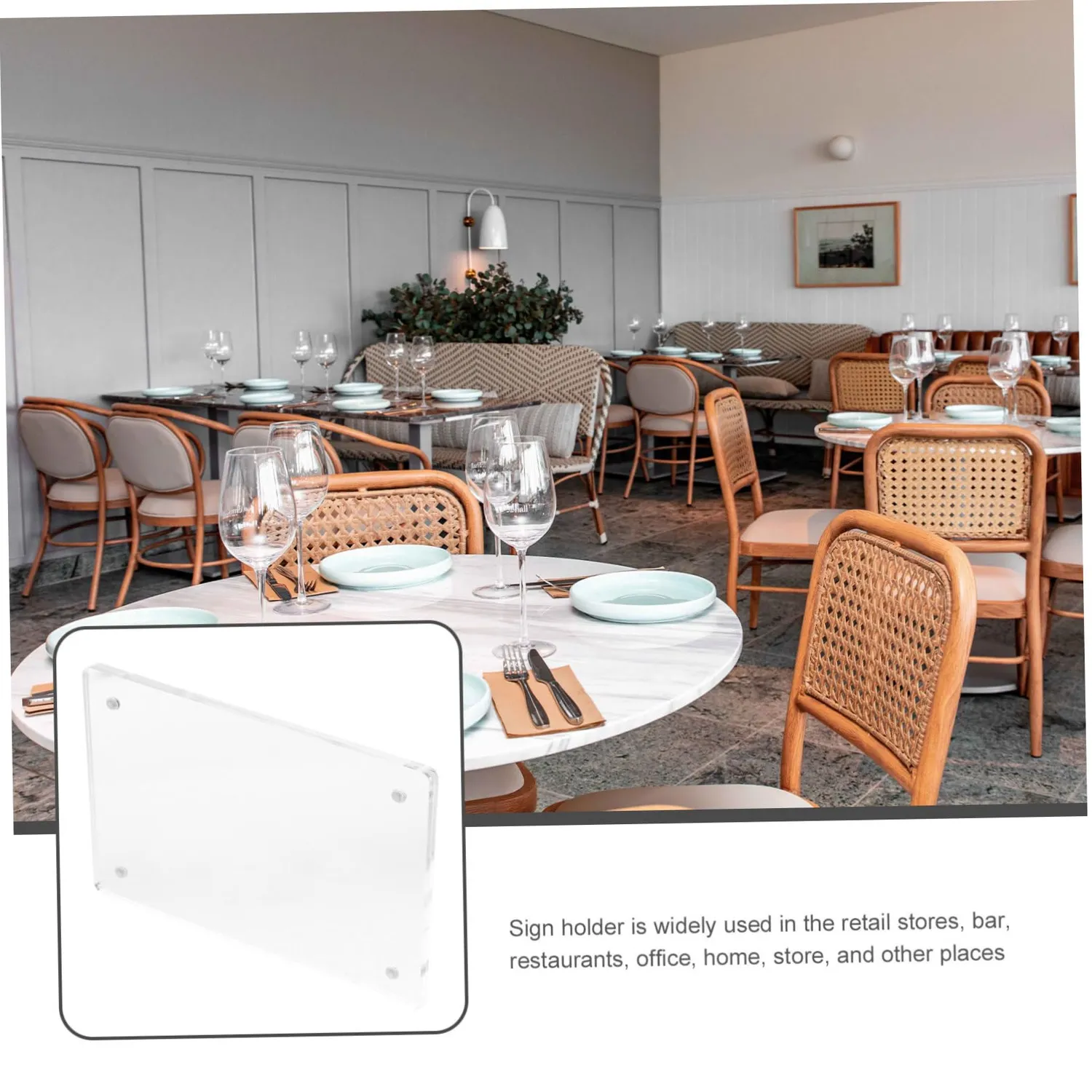 Angoily Espositore in acrilico magnetico 21x15 cm trasparente