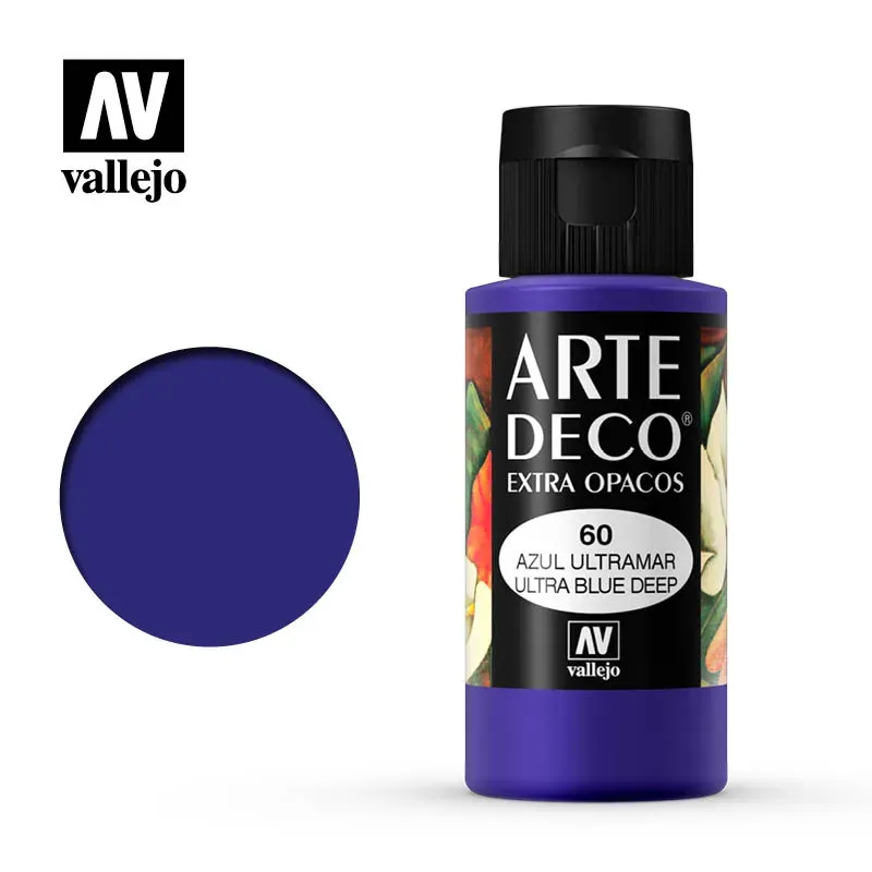 Vallejo Arte Deco 060 blu oltremare acrilico 60ml coprente