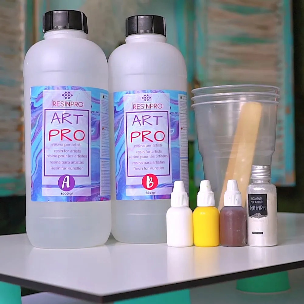 Naturesin Kit Onice Ambra Art Pro resina epossidica 2,49 kg effetto marmo