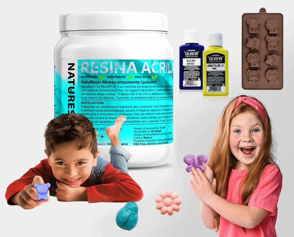 Naturesin NatuResin kit giochi bambini 1 kg ceramica