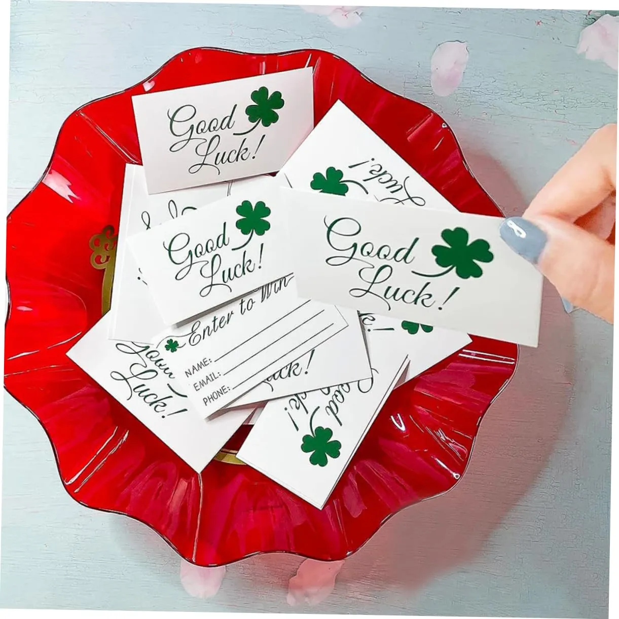 Angoily Biglietti Lotteria Verdi Carta 200 Pezzi