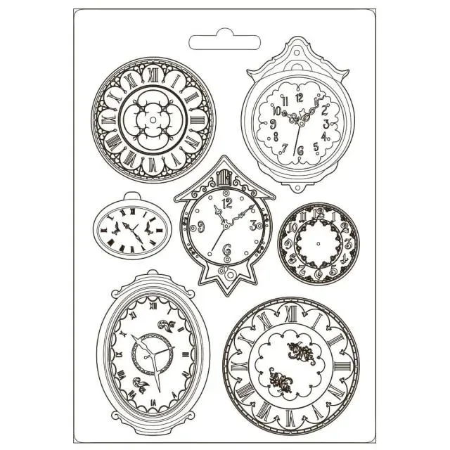 Stamperia Orologi Giardino stampo flessibile A4 gesso