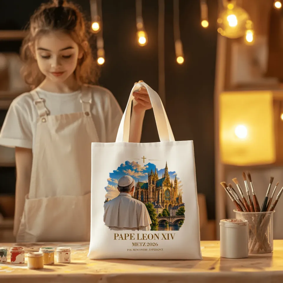 Pressink Pape tote bag shopper in tela naturale