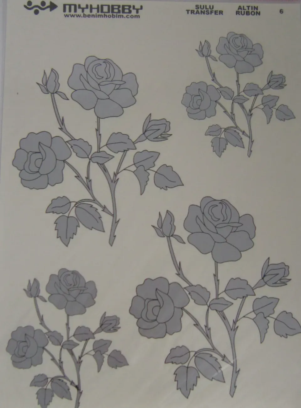 Deco Foam 6 carta di riso transfer argento 25x35cm