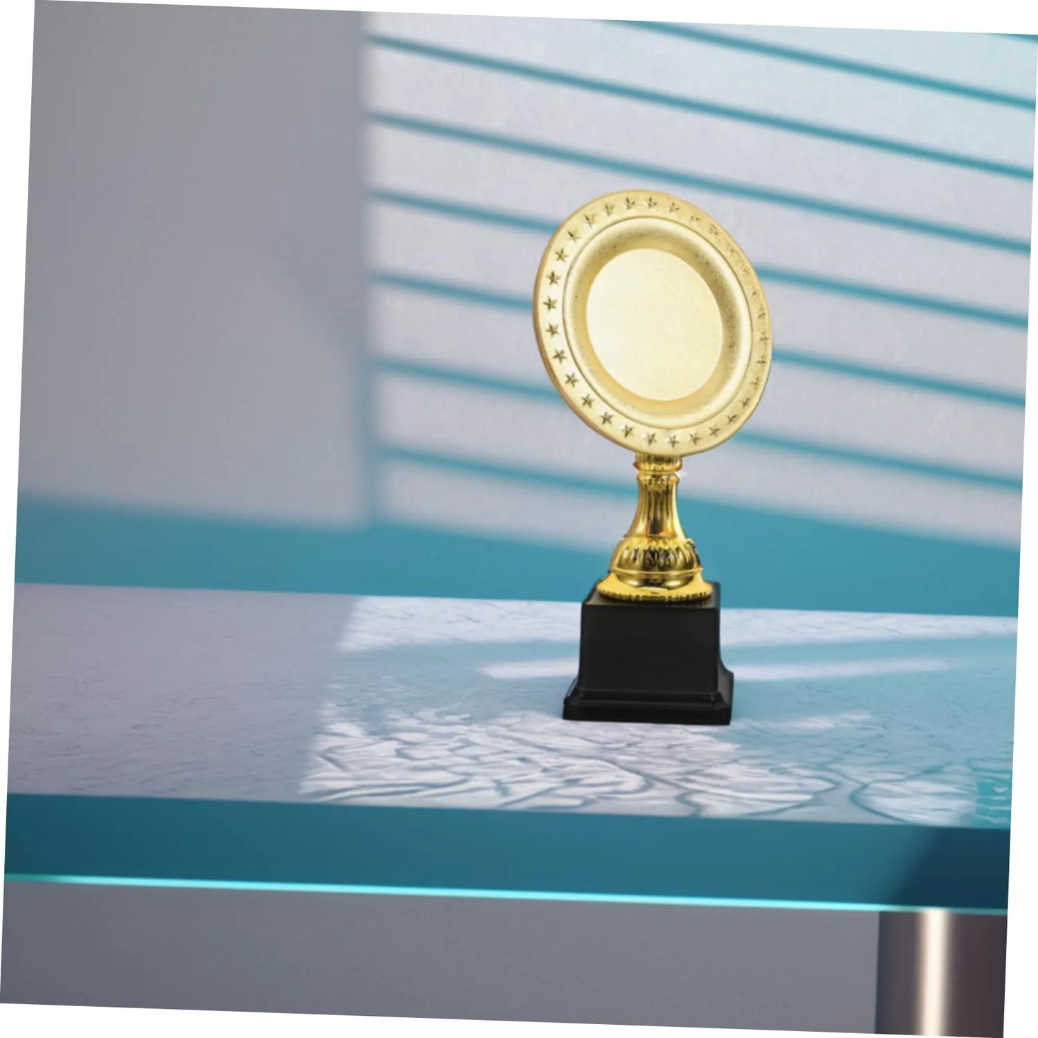 Angoily Coppa Trofeo Oro Plastica 26,5 cm Feste Scuola