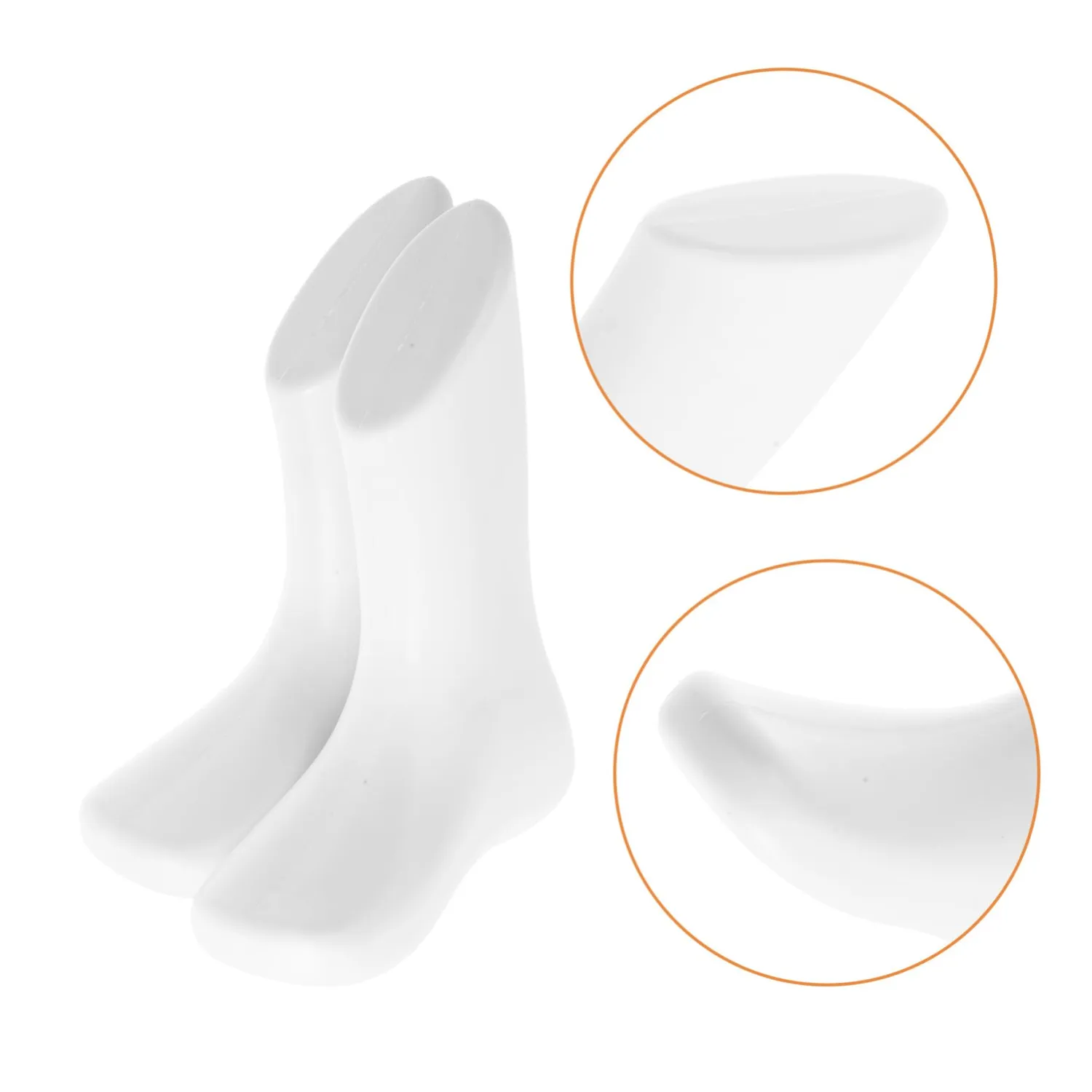 Angoily Modello Piede Bambino manichino bianco 11,5 cm 1 paio