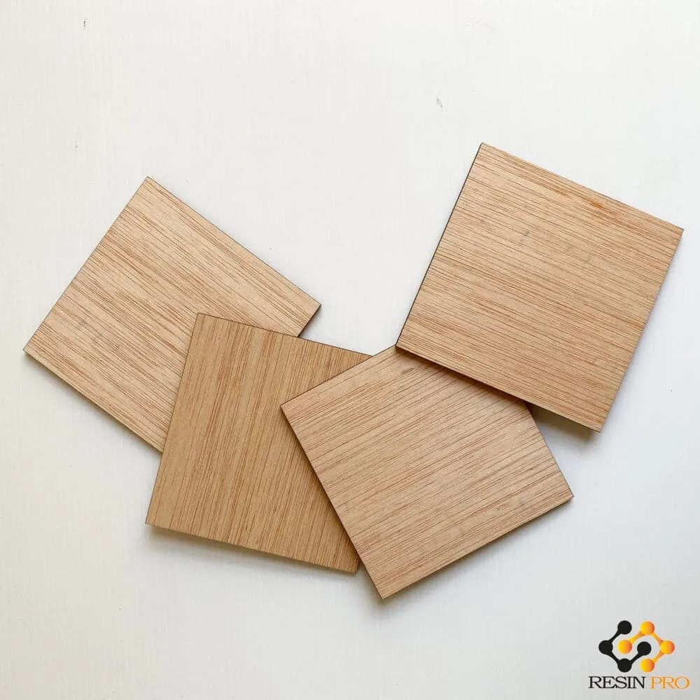 Naturesin sottobicchieri legno quadrati 10 cm 6 pz