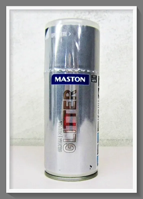 Maston 3012 spray glitter argento 150ml coprente