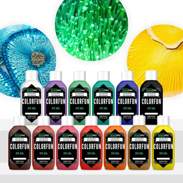 Resin Pro Colorfun paste coloranti resina set 13 pastello