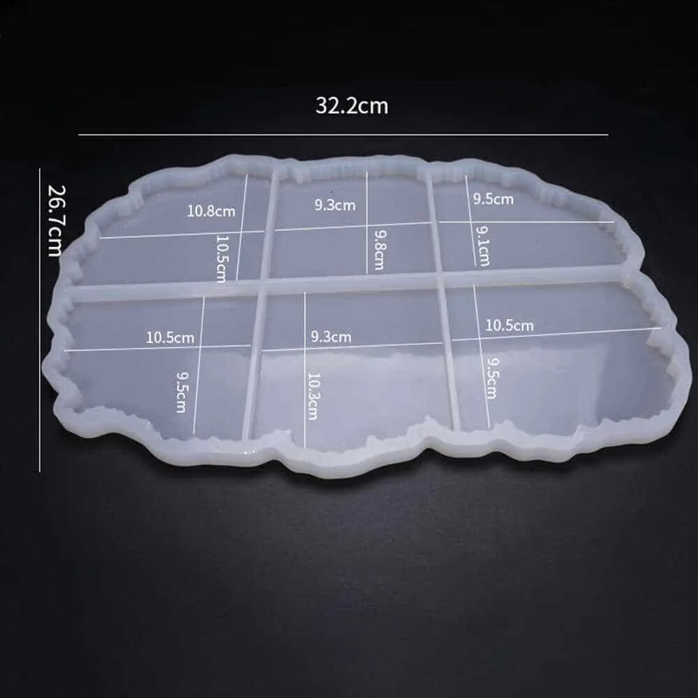 Naturesin Stampo Silicone 6 sottobicchieri resina
