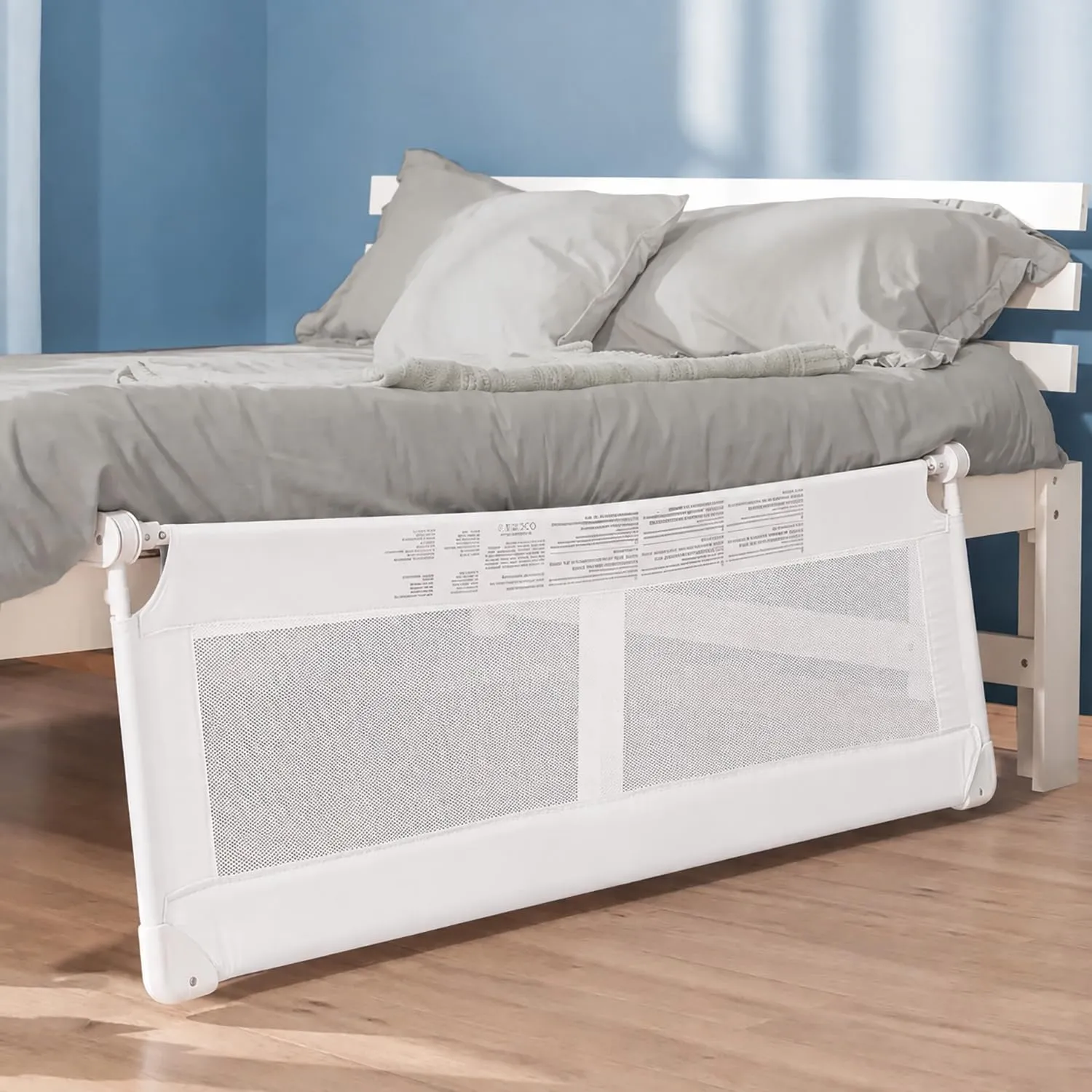 Giodicart Giojoy Sponda Letto Pieghevole Bianca con Borsa