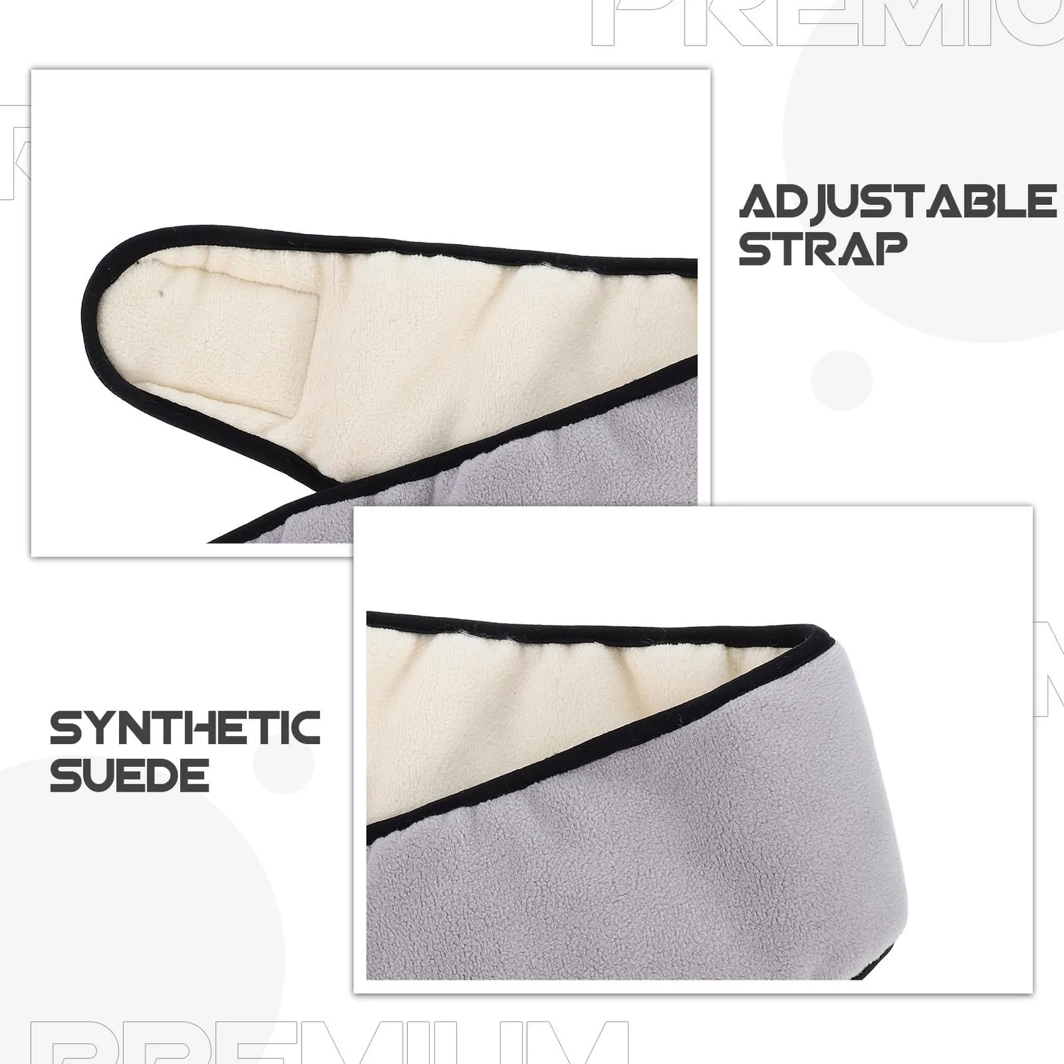 Angoily Paraorecchie Sonno Pile Grigio Regolabile