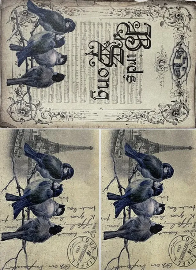 Deco Foam Tela TT-176 carta di riso adesiva decoupage