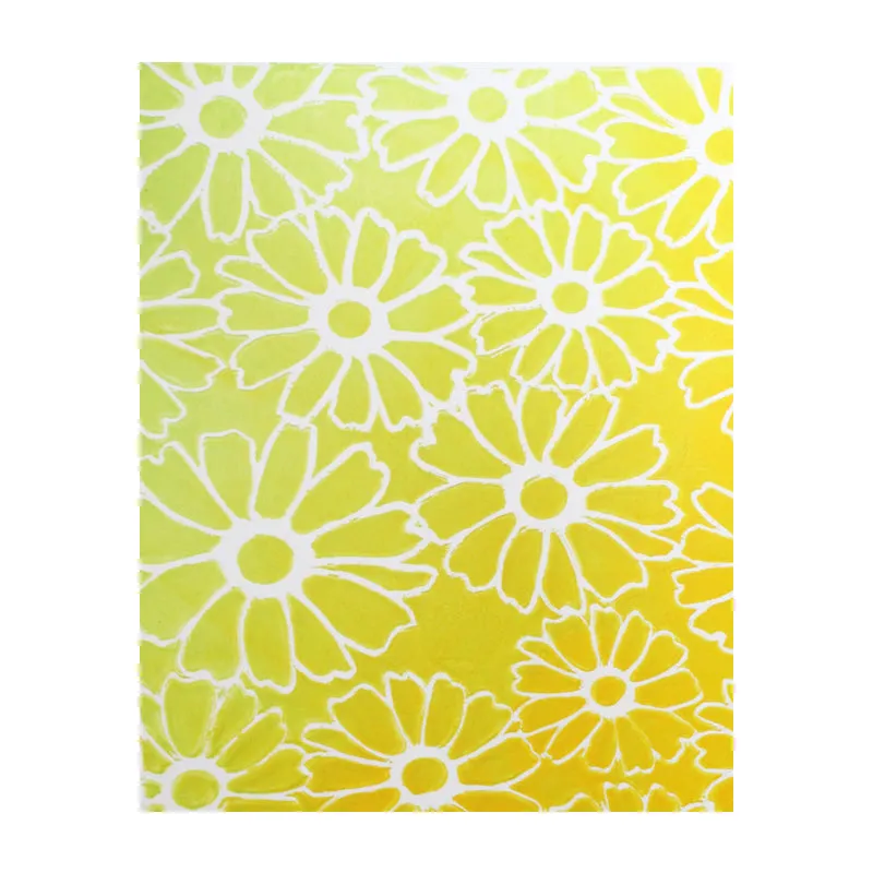 Gelli Arts Flower Stencil 8x10 stencil floreale riutilizzabile