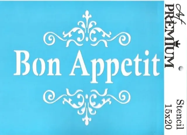 Art Premium 2900617 stencil 15x20 cm Bon Appetit