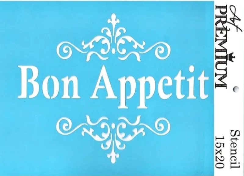 Art Premium 2900617 stencil 15x20 cm Bon Appetit