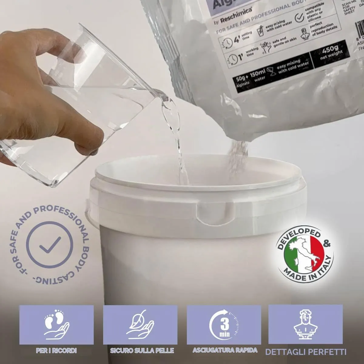 Reschimica Artpro alginato cromatico impronte 450 gr atossico