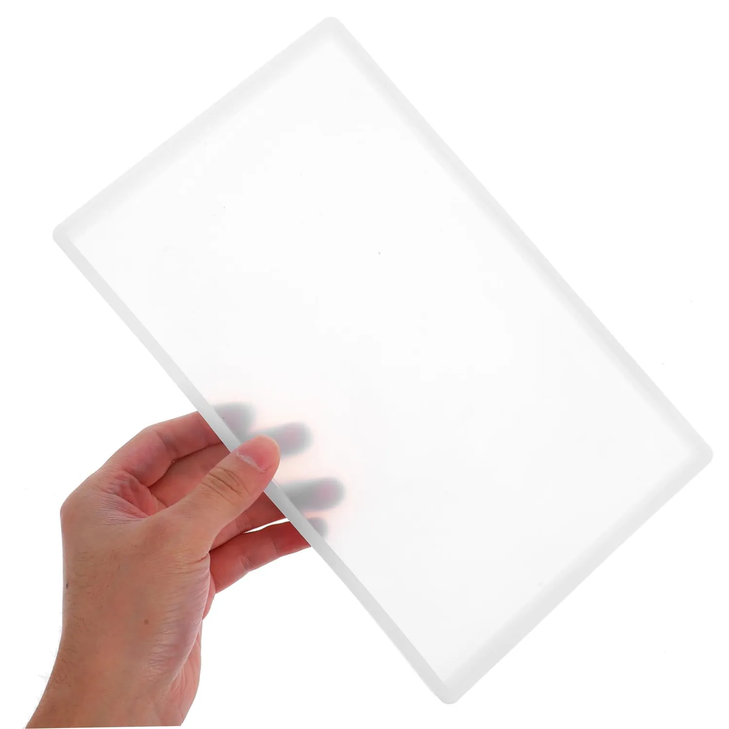 Angoily Stampo Silicone Resina Vassoio Bianco 2 Pezzi