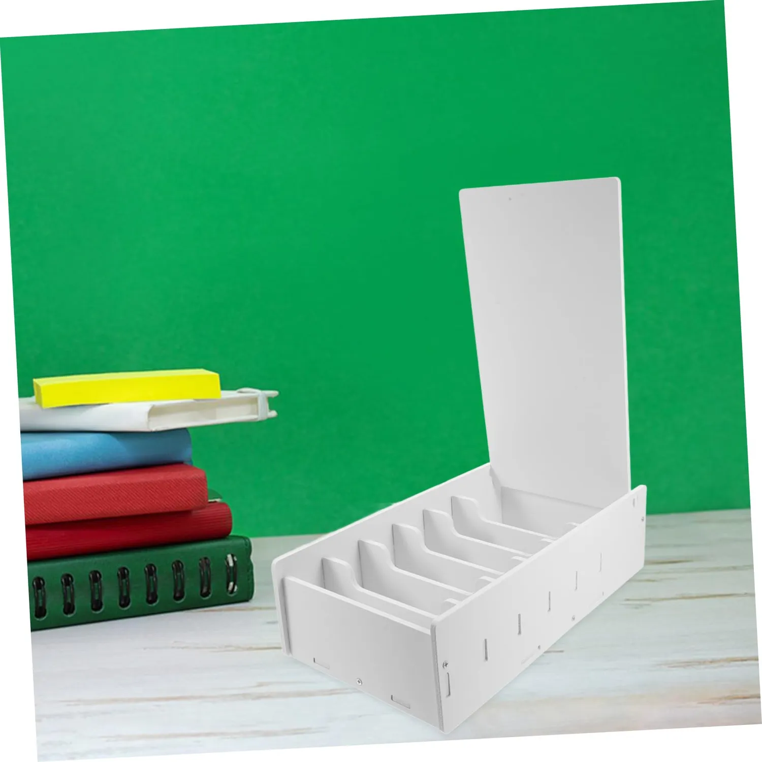 Angoily Divisore banconote vassoio contanti plastica bianco