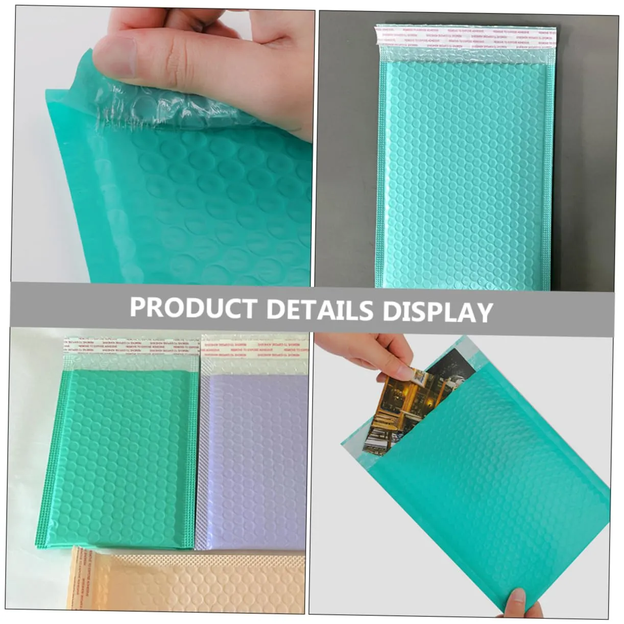 Angoily Buste Imbottite Azzurre 22x15 cm 50 Pezzi Antistrappo