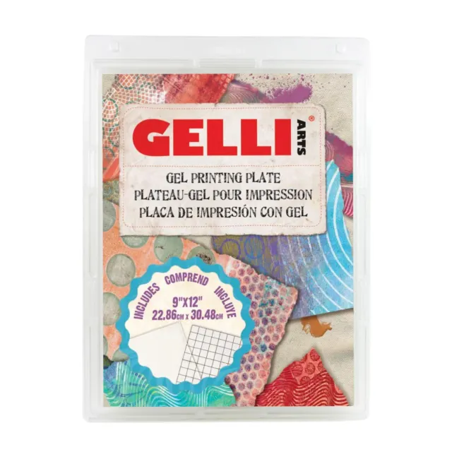 Gelli Arts piastra gel 9x12" 23x30 cm grande con griglia