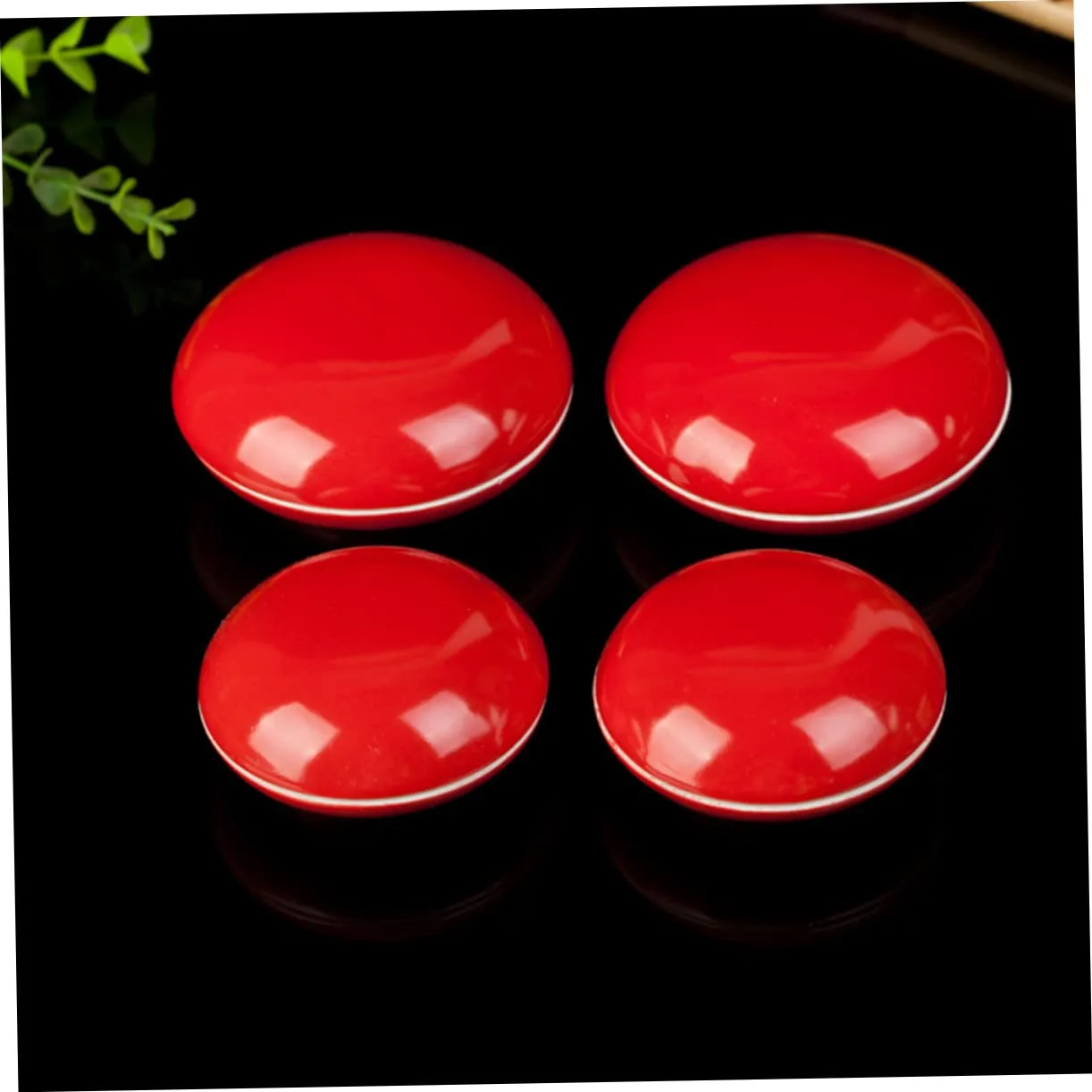 Angoily Scatola Inchiostro scatola ceramica rossa 7,9 cm 1 pezzo