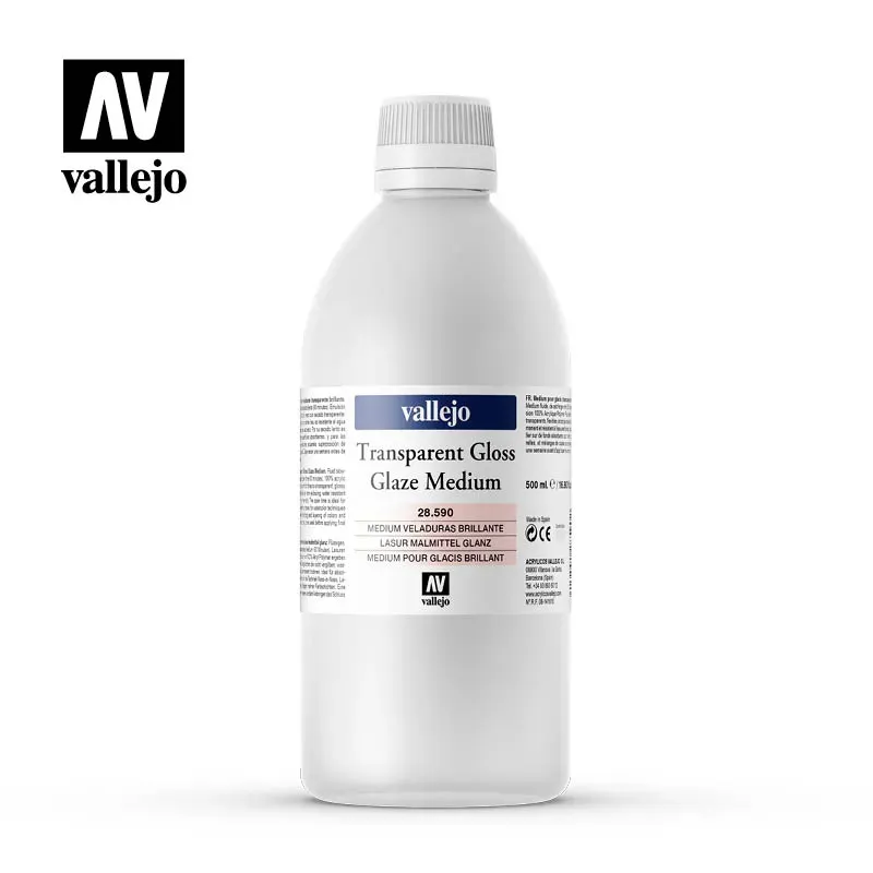 Vallejo VAL28590 medium acrilico 500ml lucido trasparente