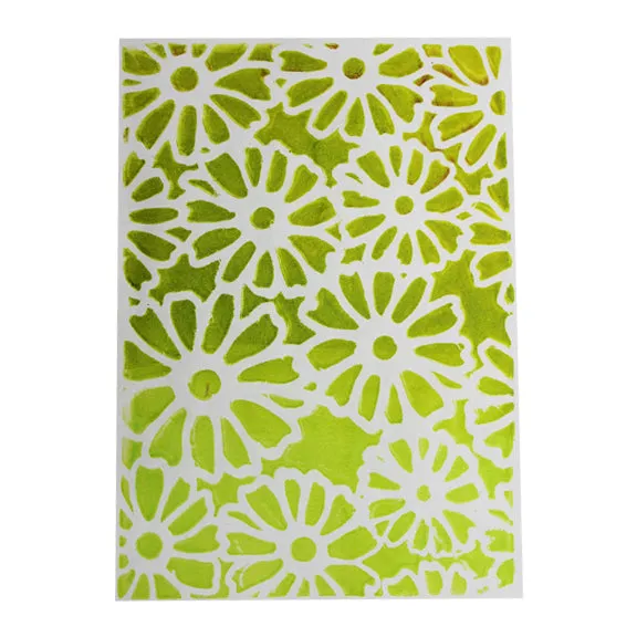 Gelli Arts Flower stencil floreale 14x19 cm giardino