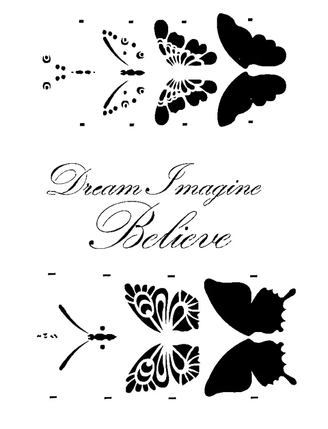 Deco Foam BY022 stencil 30x21 cm riutilizzabile