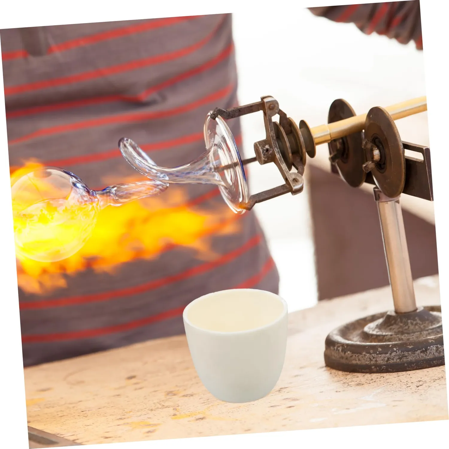 Angoily Crogiolo Allumina 99% Ceramica Resistente al Calore